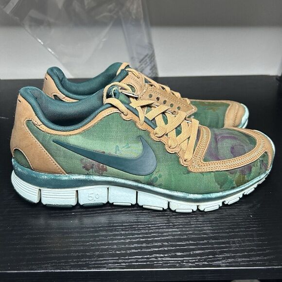 Nike Free 5.0 Liberty Of London Women's Size 10 Running Shoes Sneakers Green - Picture 1 of 14